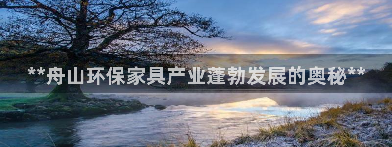 杏耀官网主管：**舟山环保家具产业蓬勃发展的奥秘**