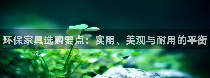 杏耀平台注册流程：环保家具选购要点：实用、美观与耐用的平衡