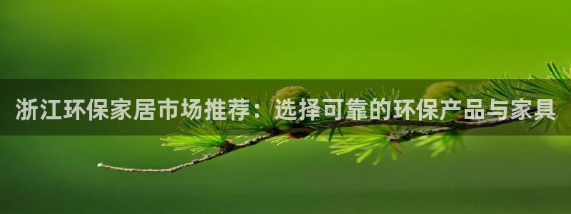 杏耀平台在线注册：浙江环保家居市场推荐：选择可靠的环保产品与