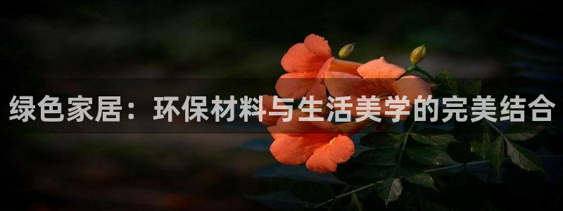 杏耀平台测：绿色家居：环保材料与生活美学的完美结合