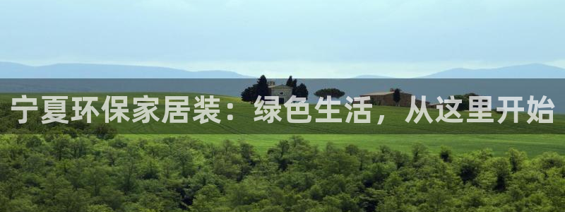 杏耀平台测速登录：宁夏环保家居装：绿色生活，从这里开始