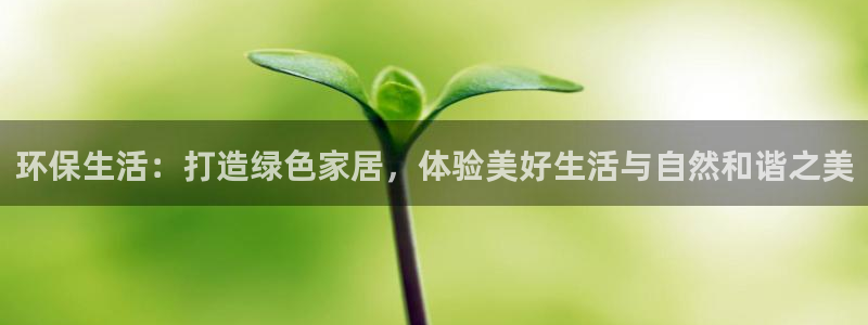 杏耀登录网页：环保生活：打造绿色家居，体验美好生活与自然和谐
